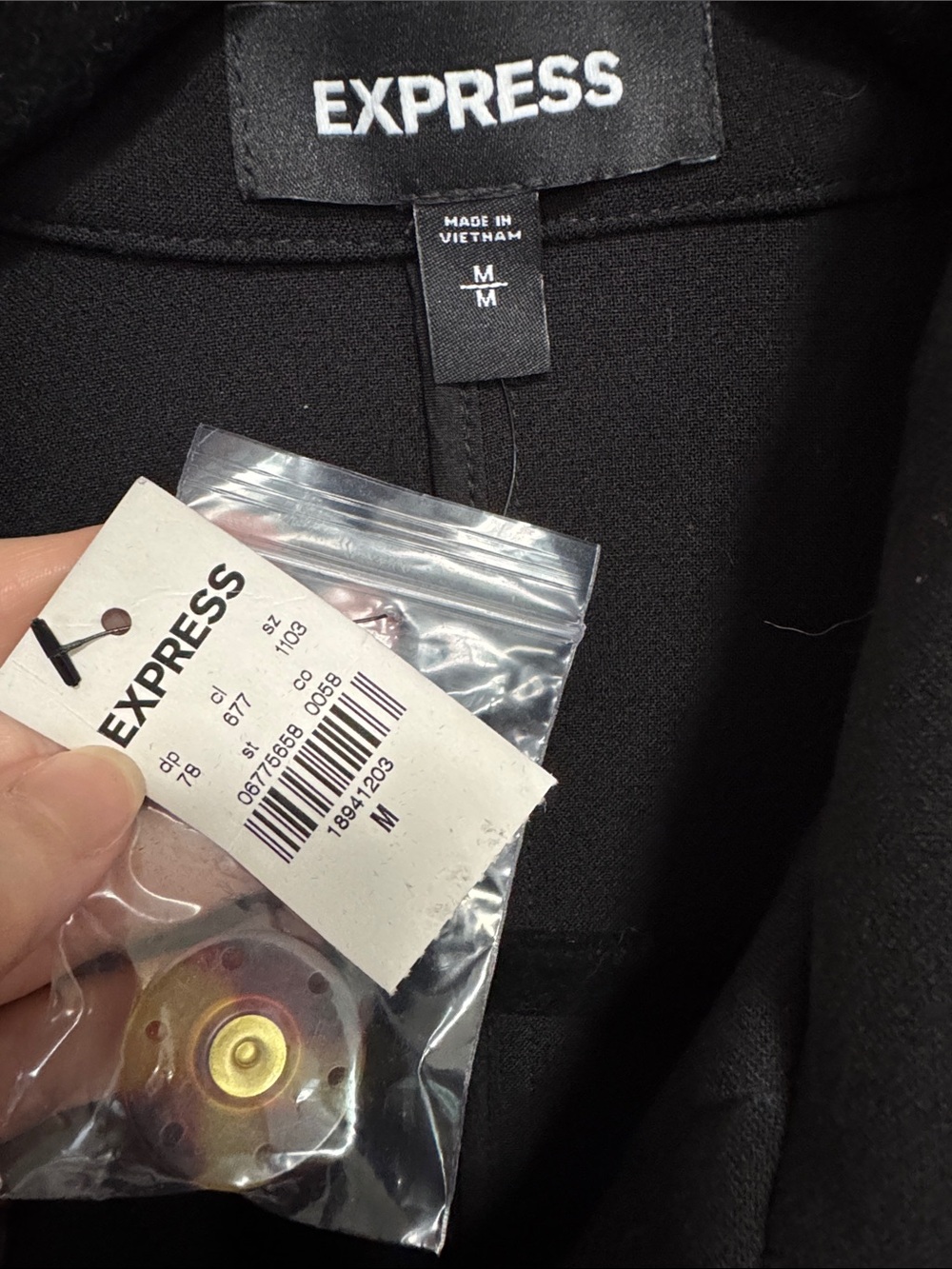 Express Black Cropped Utility Jacket - Picture 2 of 7